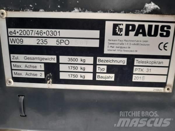 Paus PTK 31 Drugi kranovi