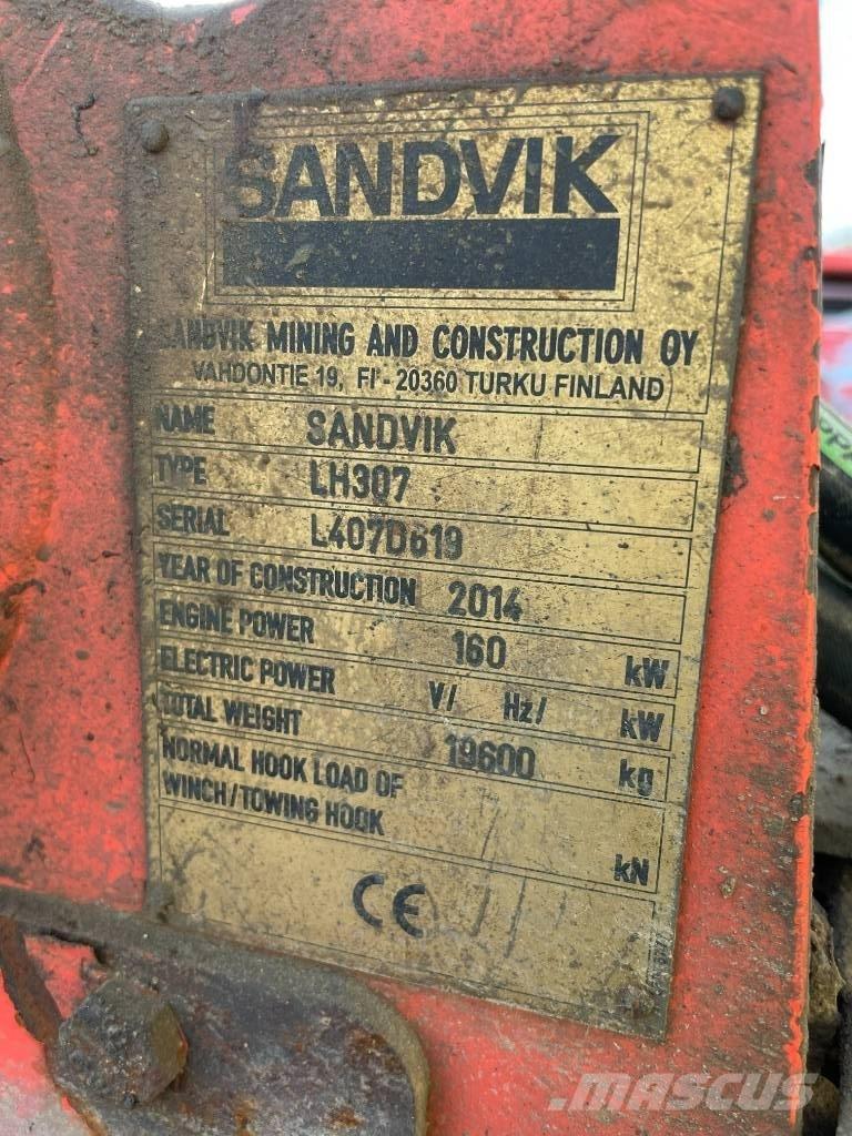 Sandvik LH 307 Podzemni utovarivači