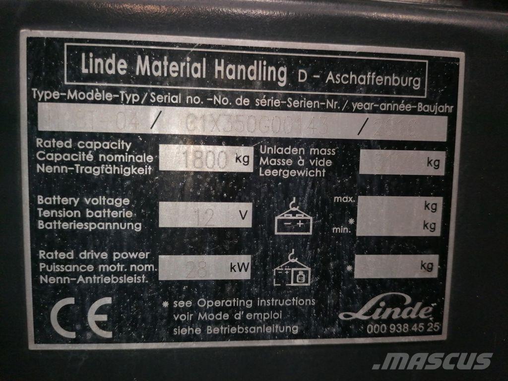 Linde H18T-04 Plinski viličari