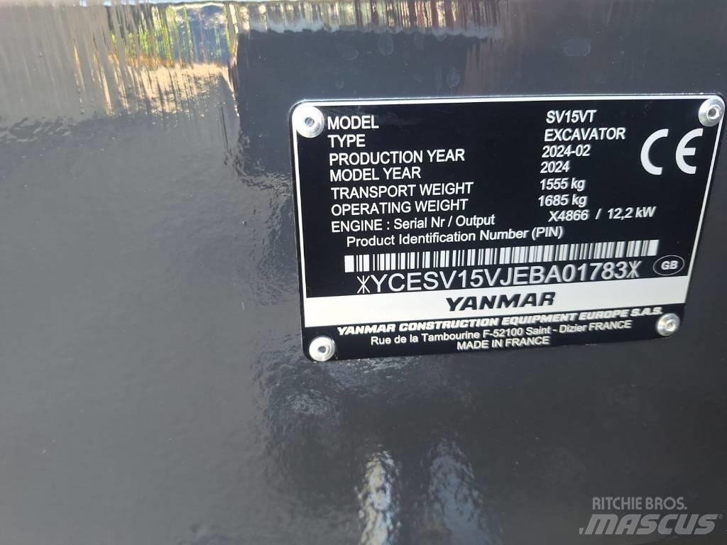 Yanmar SV 15 Mini bageri <7t