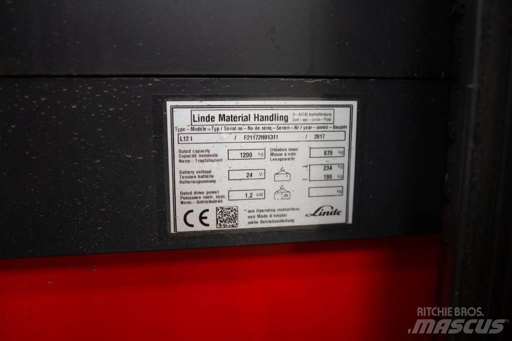 Linde L 12 Ručni električni viličar
