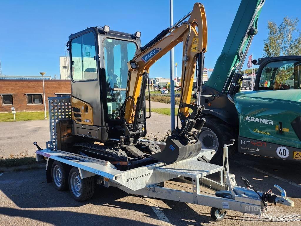 Sany 1.8 T Med Släp Mini bageri <7t