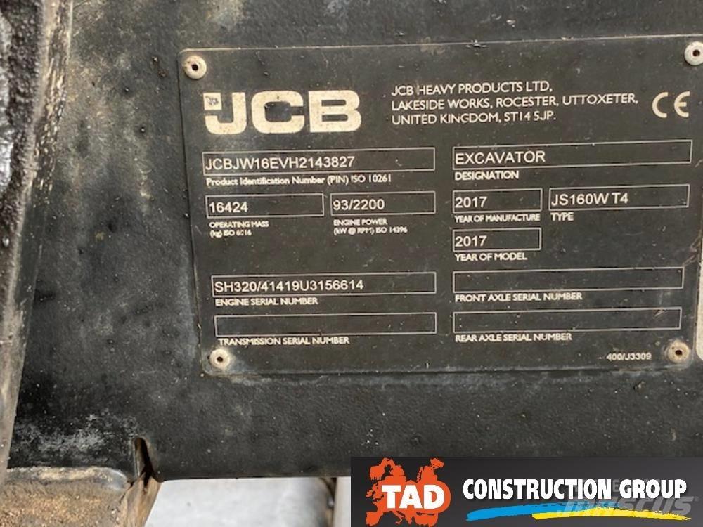 JCB JS 160 W Bageri na kotačima