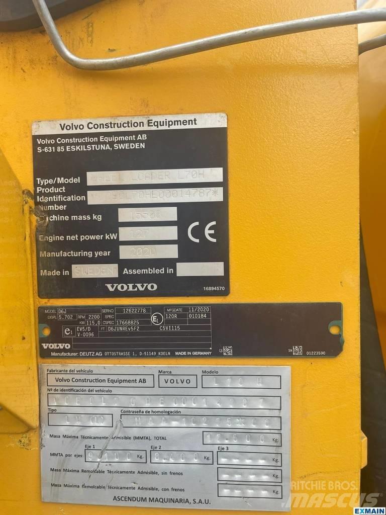 Volvo L 70 H Utovarivači na kotačima