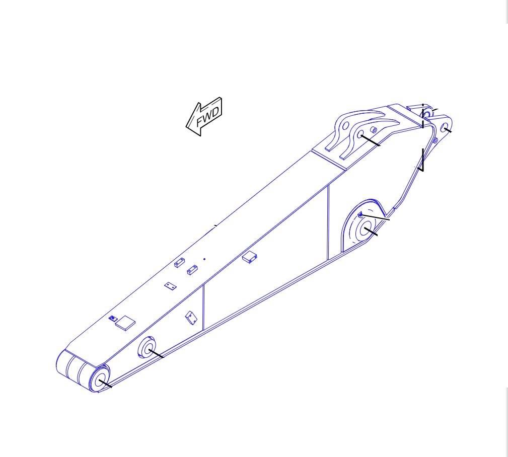 CAT 329 D Boom I dipper ruke