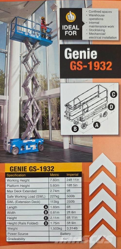 Genie GS 1932 Škaraste platforme