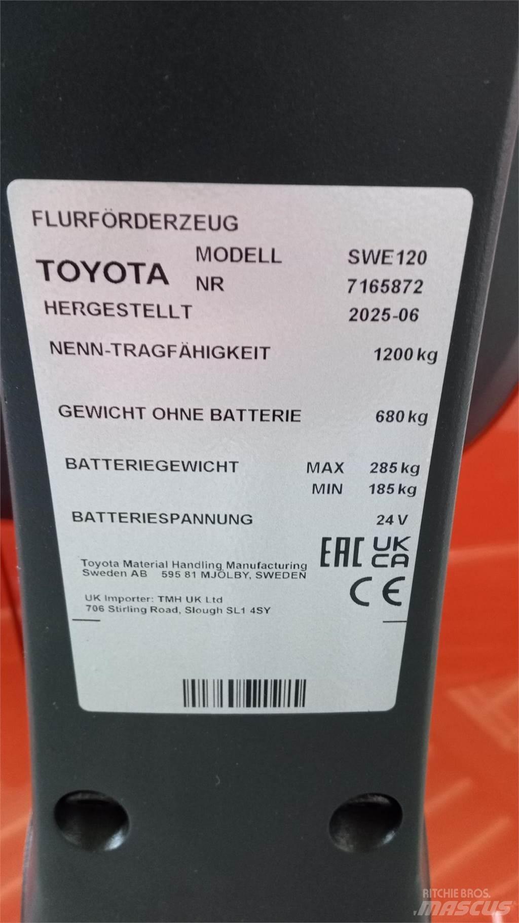 Toyota SWE120 Ručni električni viličar