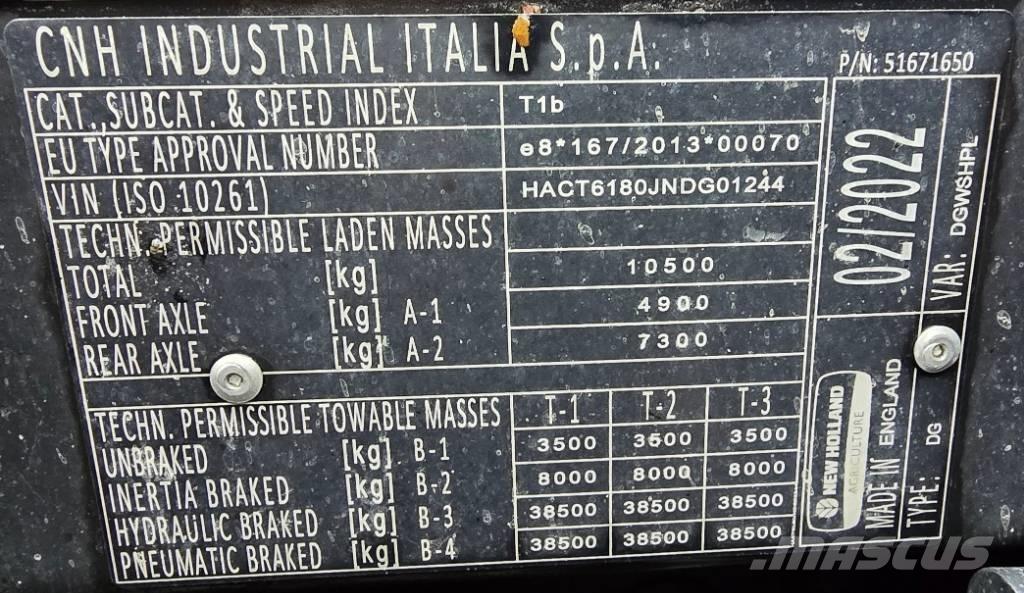 New Holland T 6.180 Traktori