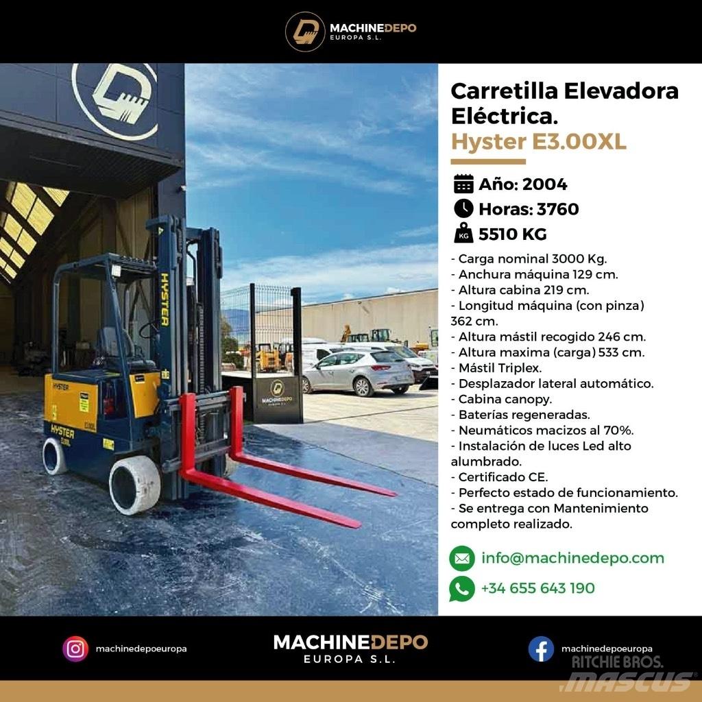 Hyster E3.00XL Električni viličari
