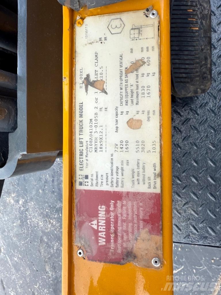 Hyster E3.00XL Električni viličari