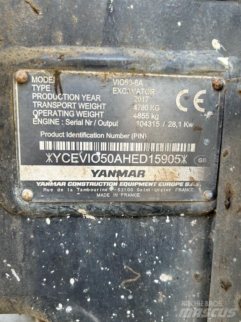 Yanmar VI050 - 6A Mini bageri <7t