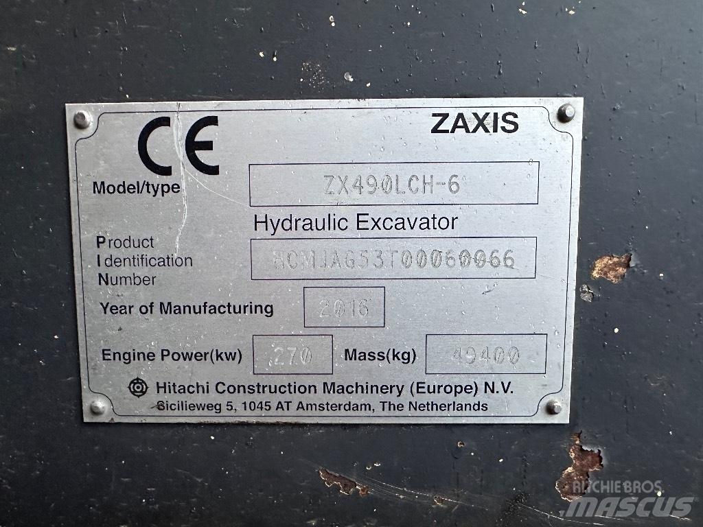 Hitachi ZX 490 LCH Bageri gusjeničari