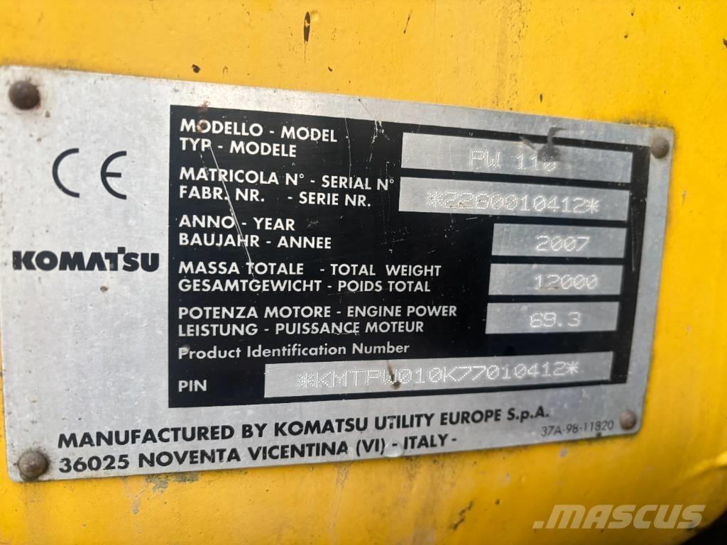 Komatsu PW 110 Bageri na kotačima
