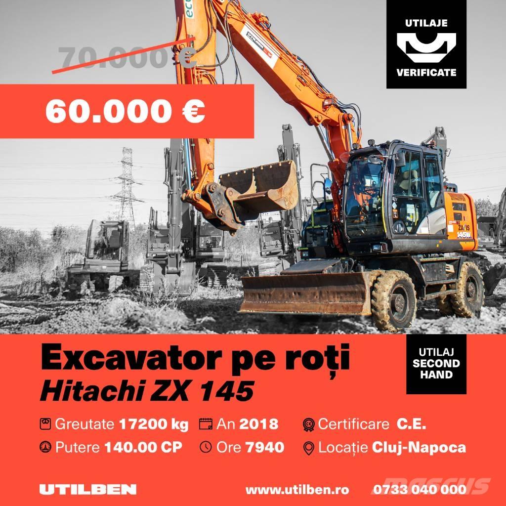  Hitach ZX 145 Bageri na kotačima