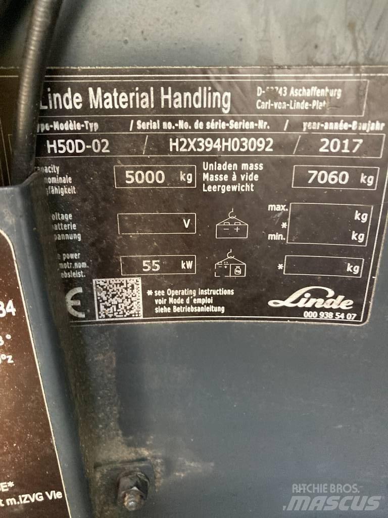 Linde H50D/394 Dizelski viličari