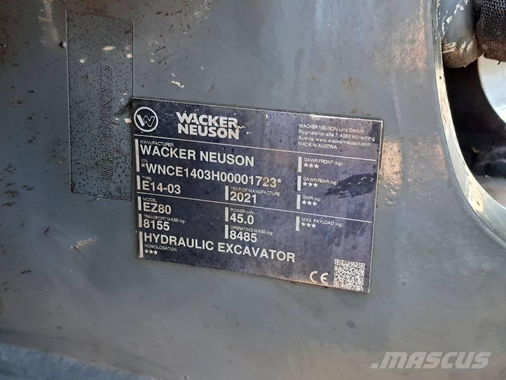 Wacker Neuson EZ 80 Bageri gusjeničari