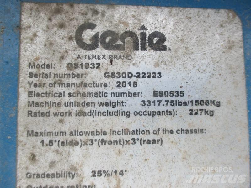 Genie GS 1932 Škaraste platforme