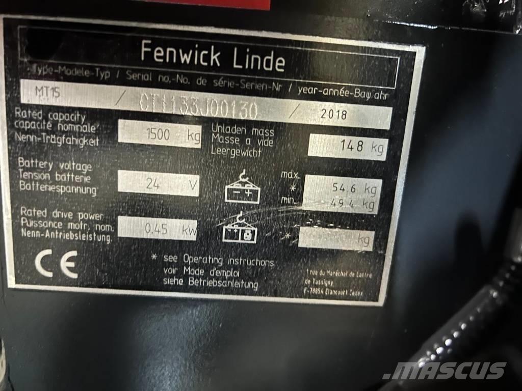 Linde MT 15 Nisko podizni električni viličar