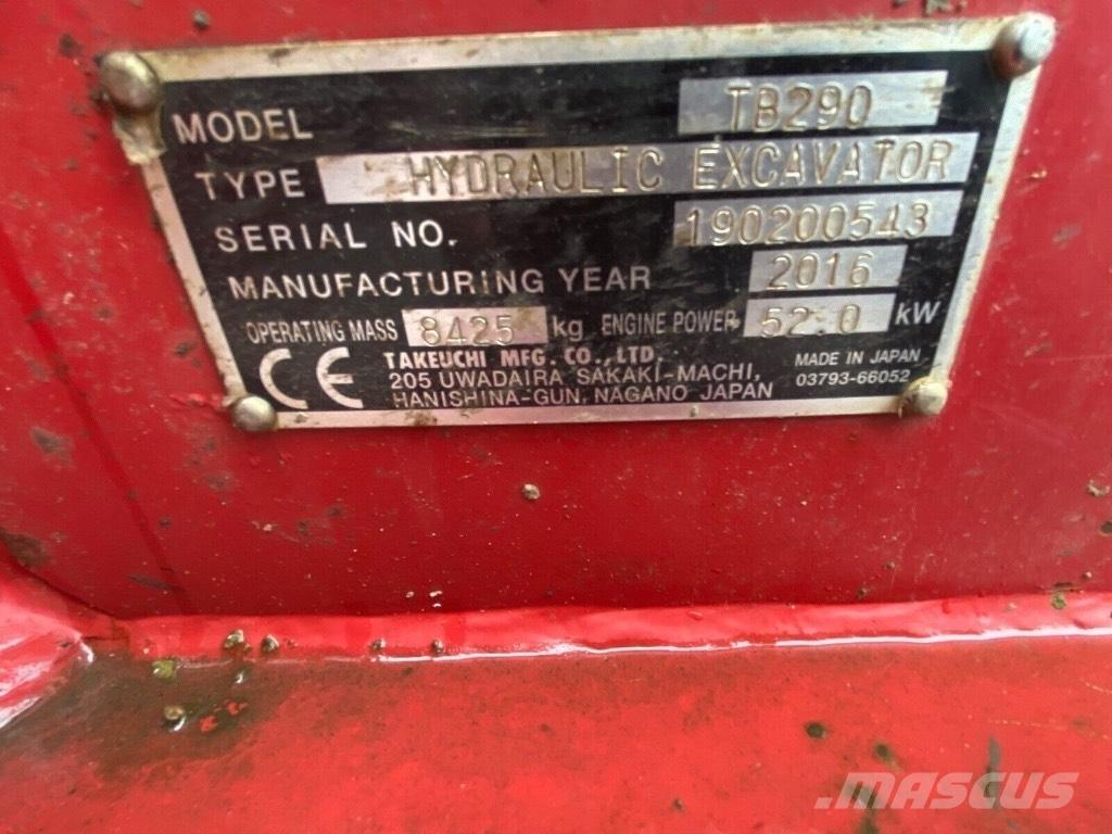 Takeuchi TB 290 Midi bageri 7t – 12t