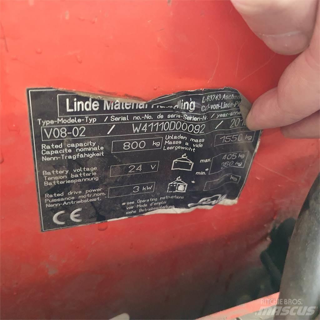 Linde V08-02 Srednopodizni komisioni viličar