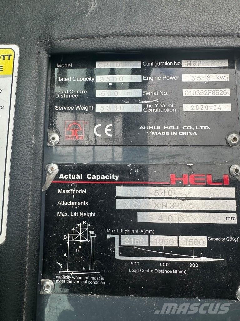 Heli CPCD 35 Dizelski viličari