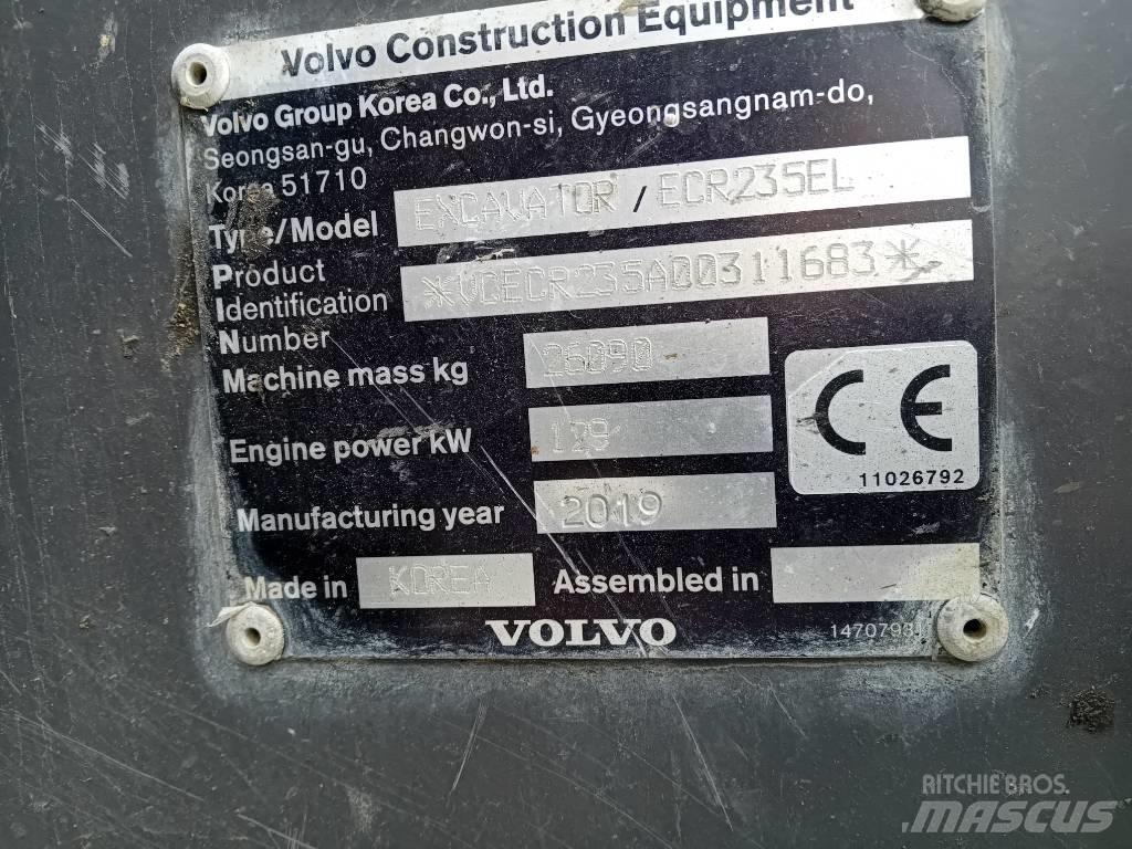 Volvo ECR235EL Bageri gusjeničari