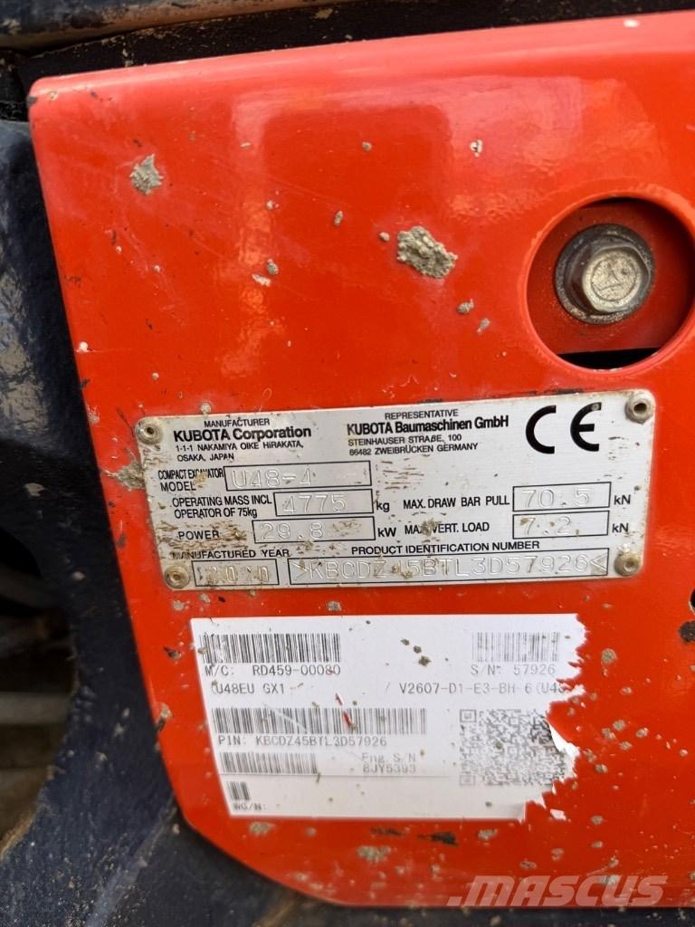 Kubota U 48 Mini bageri <7t