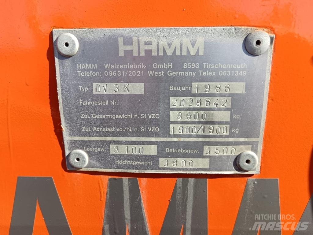 Hamm DV 3 K Valjci sa dvojnim bubnjem
