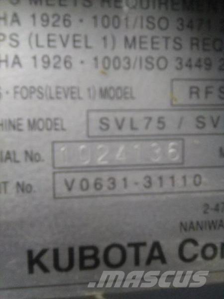 Kubota SVL 75-2 Skid steer mini utovarivači
