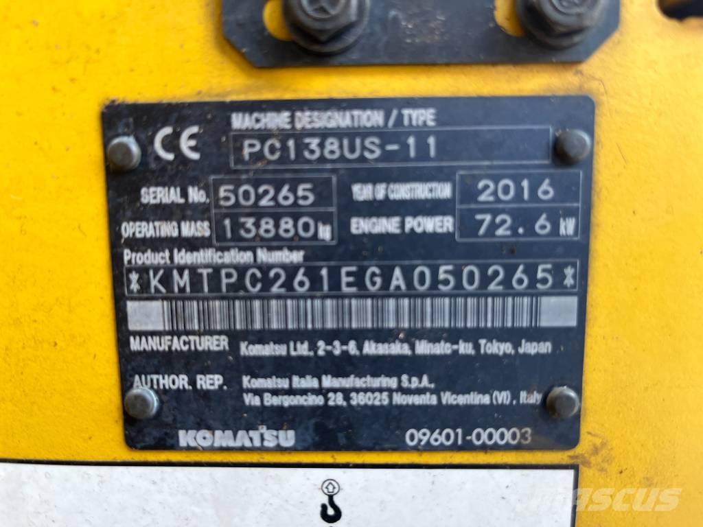 Komatsu PC 138 US-11 Bageri gusjeničari