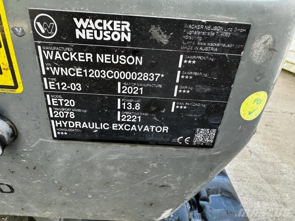 Wacker Neuson ET 20 Mini bageri <7t