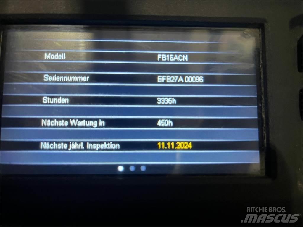 Mitsubishi FB16ACN Električni viličari