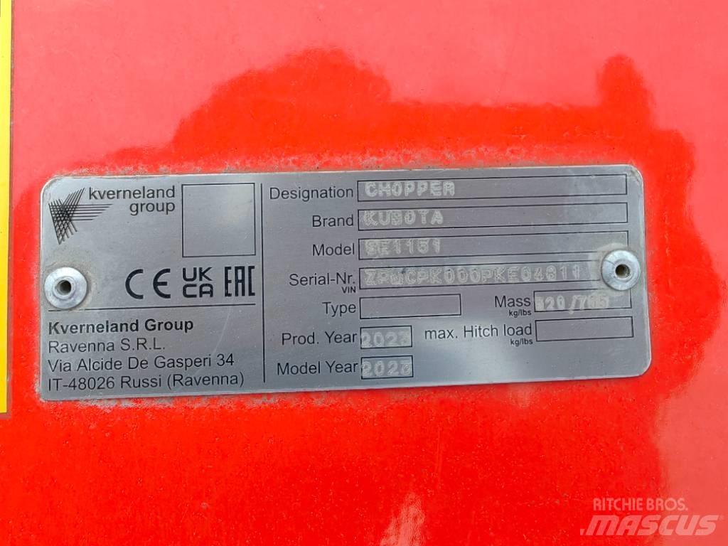 Kubota SE 1151UB Kosilice za pašnjak