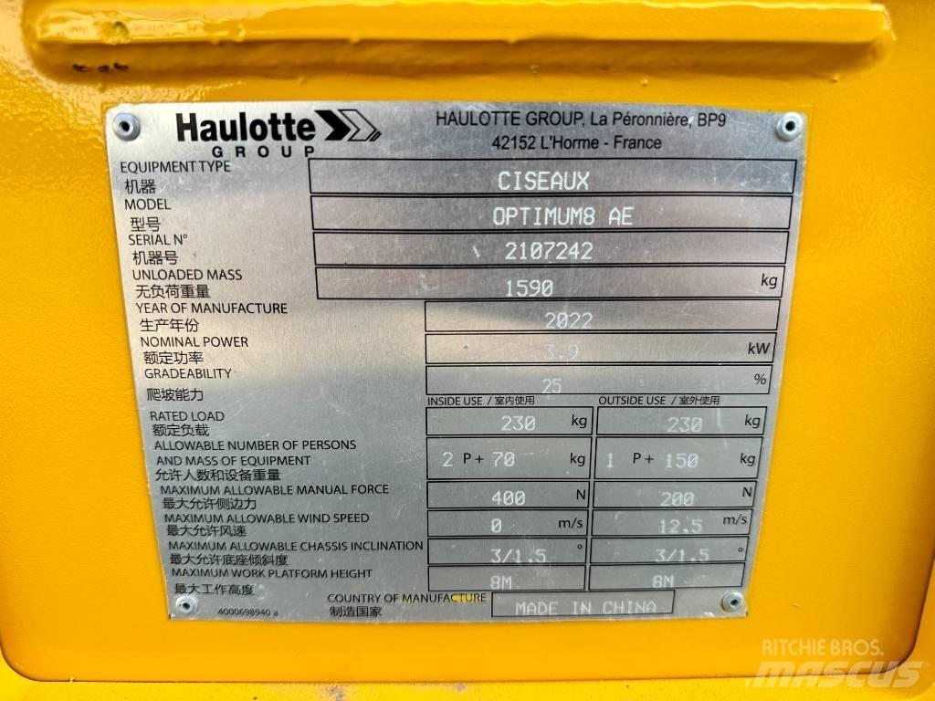 Haulotte OPTIMUM 8 Škaraste platforme