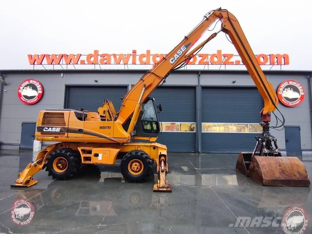 CASE WX 170 Bageri za manipuliranje materijalom / otpadom