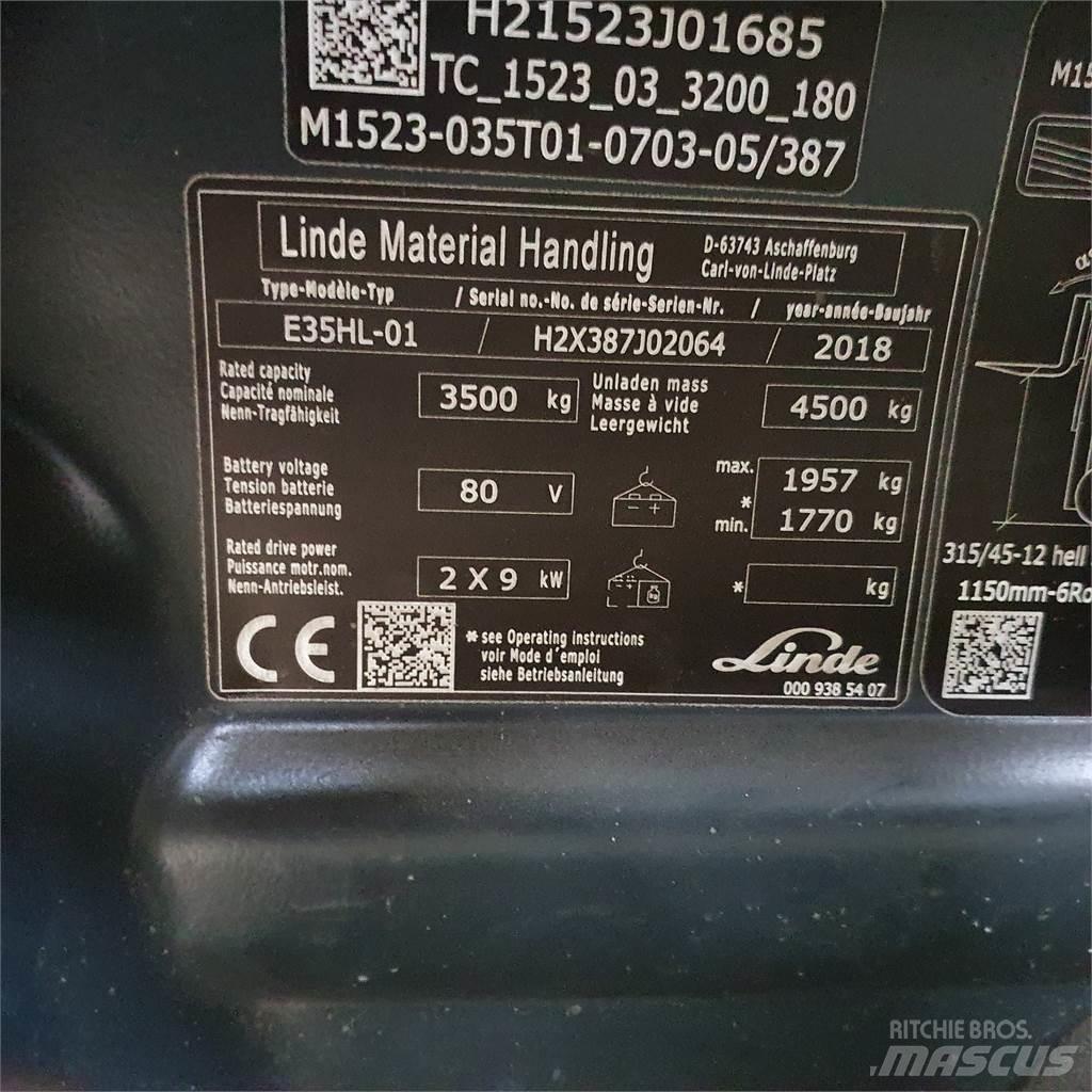 Linde E35HL Električni viličari