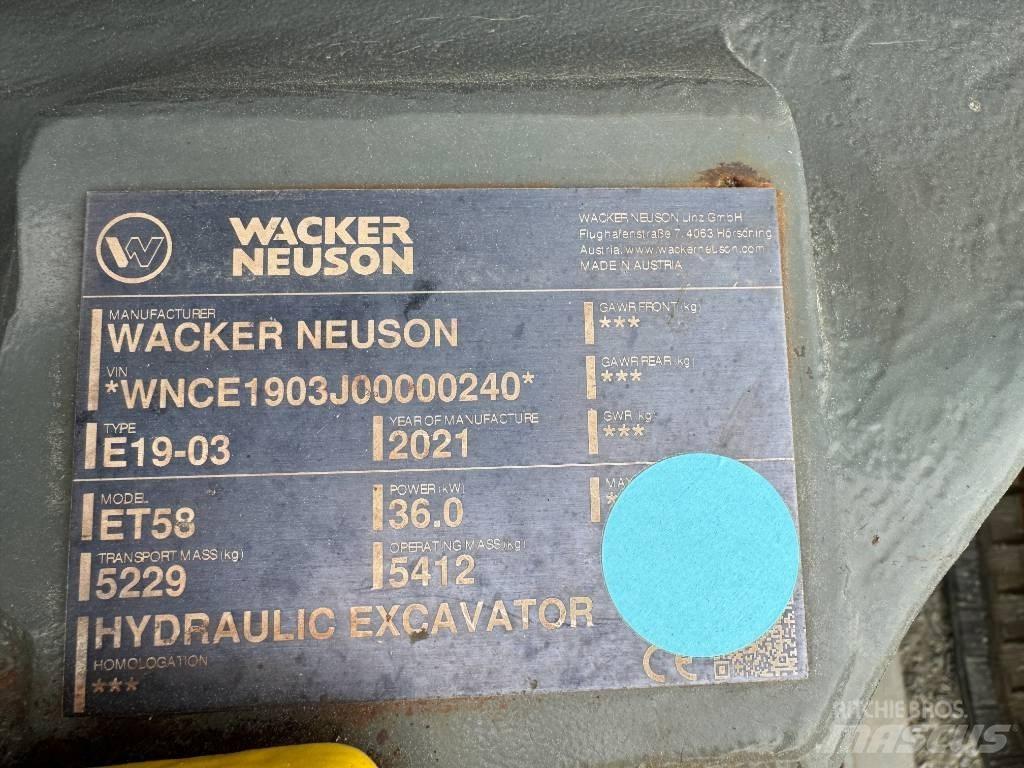 Wacker Neuson ET58 Bageri gusjeničari