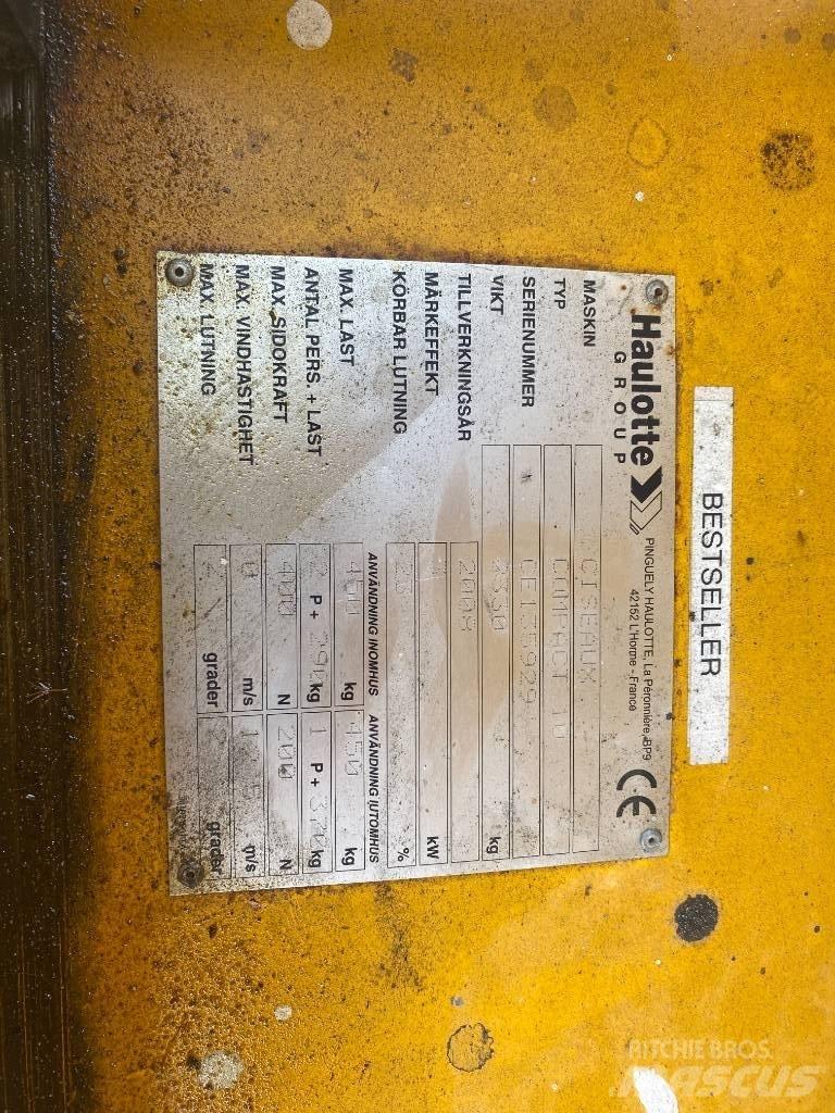 Haulotte Compact 10 Škaraste platforme