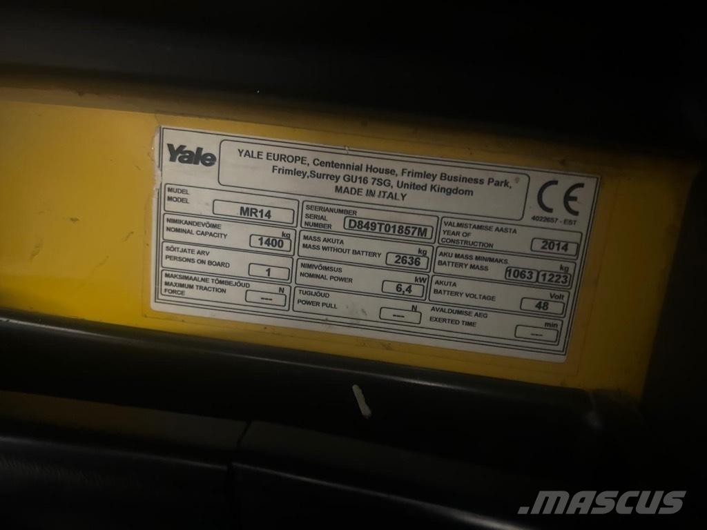 Yale MR 14 Viličari sa pomičnim stupom