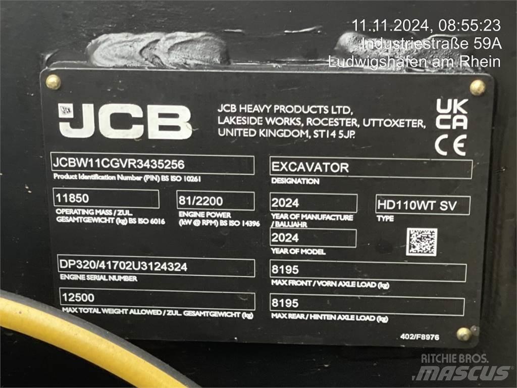 JCB HydraDig 110W Bageri na kotačima