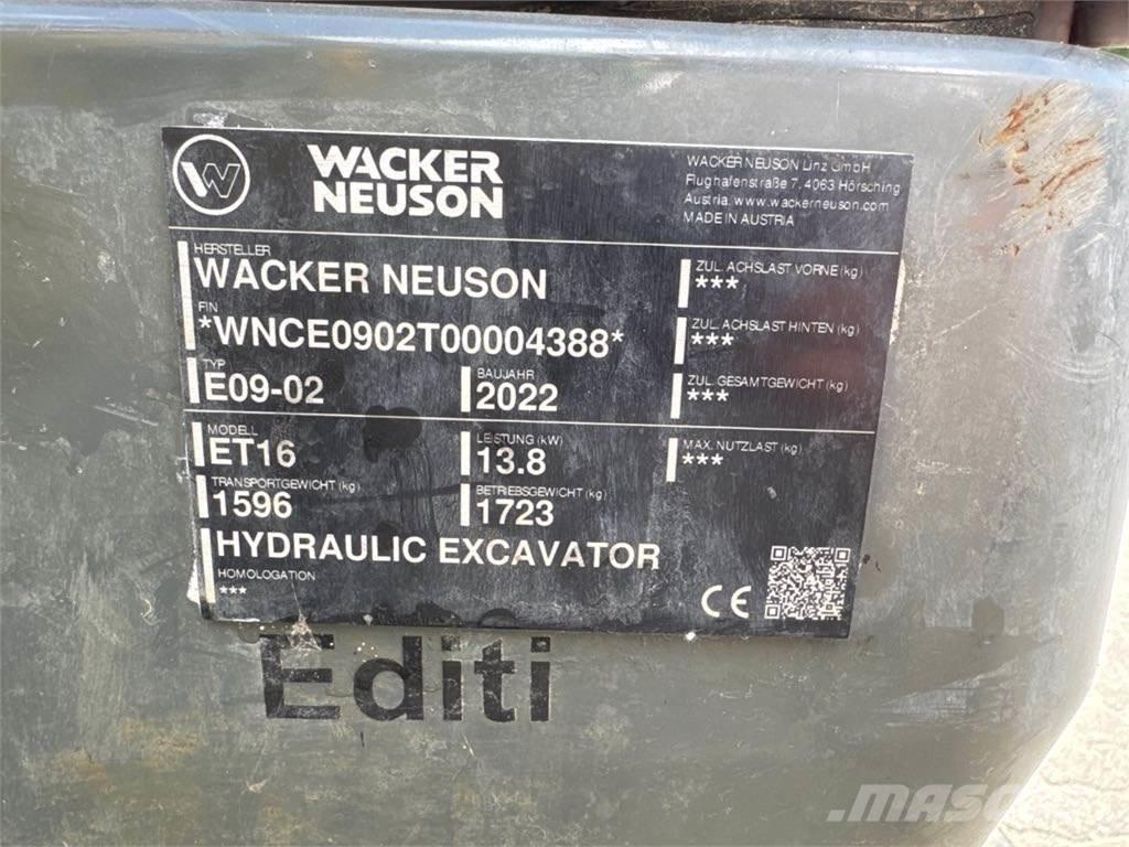 Wacker Neuson ET16 Bageri gusjeničari