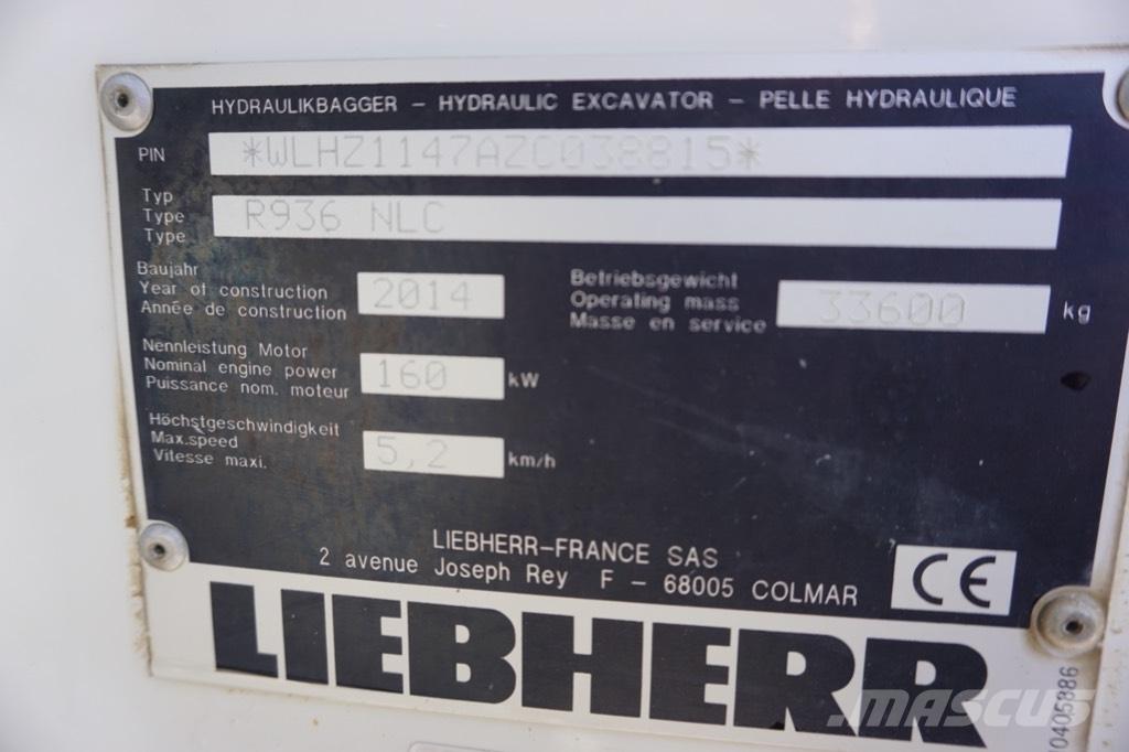 Liebherr R 936 N LC Bageri gusjeničari