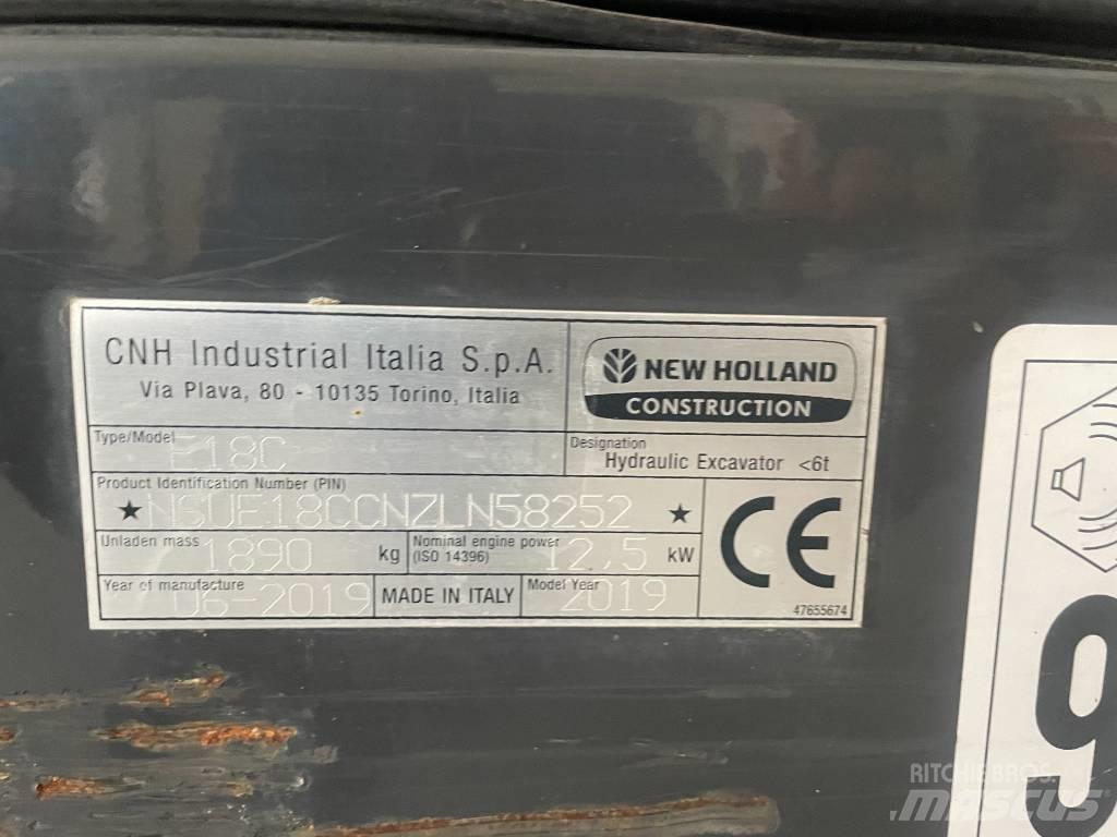 New Holland E 18 C Mini bageri <7t