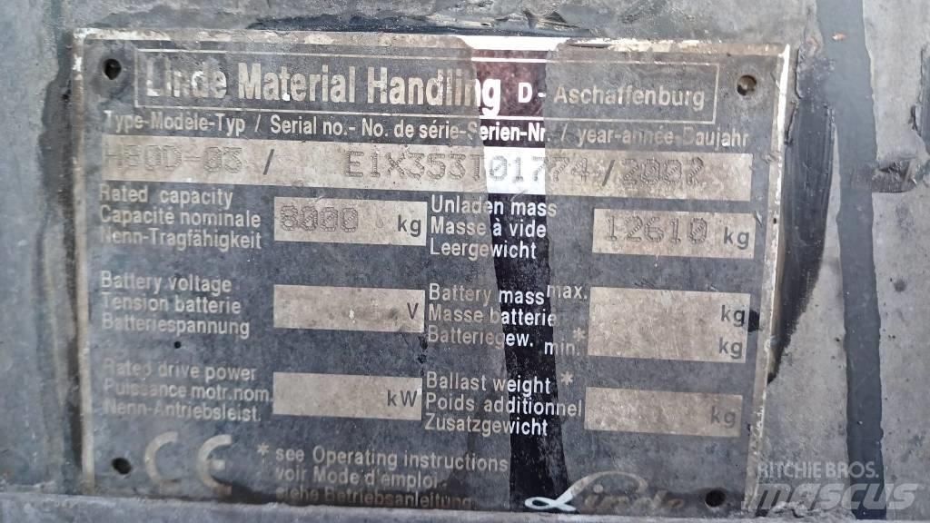 Linde H80D-03 Dizelski viličari