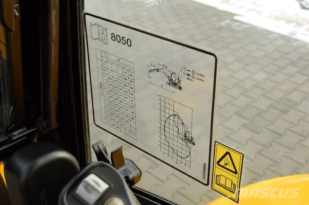 JCB 8050 RTS Mini bageri <7t