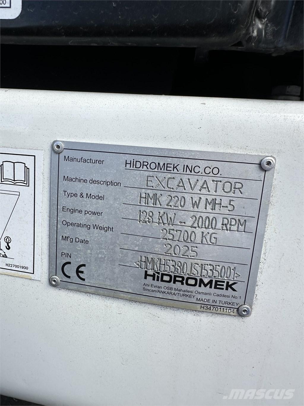 Hidromek 220W MH-5 Bageri za manipuliranje materijalom / otpadom