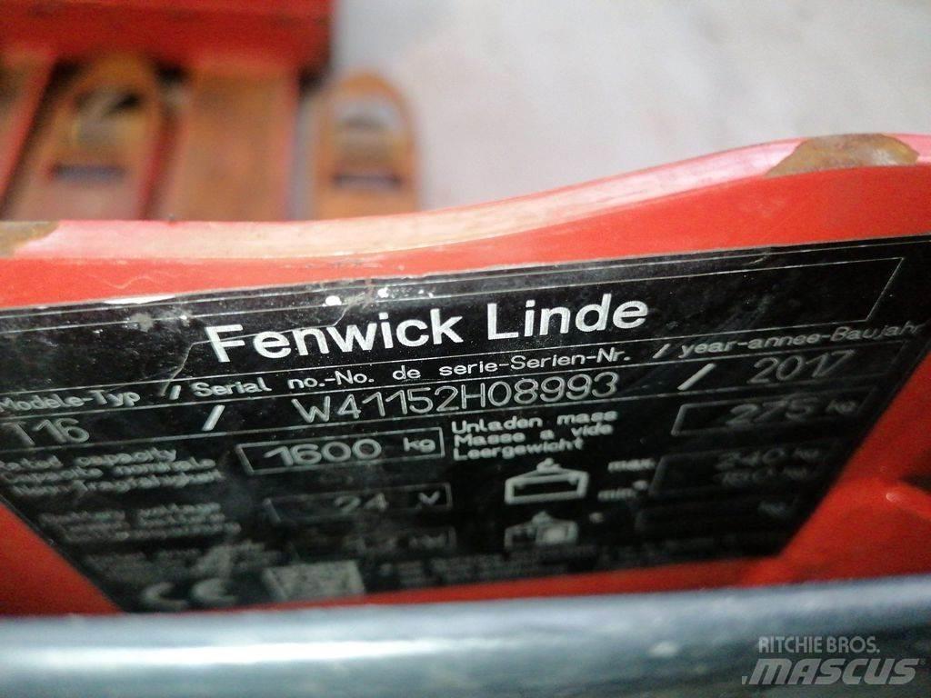 Linde T16 Nisko podizni električni viličar