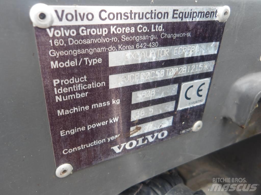 Volvo ECR 58 D Mini bageri <7t