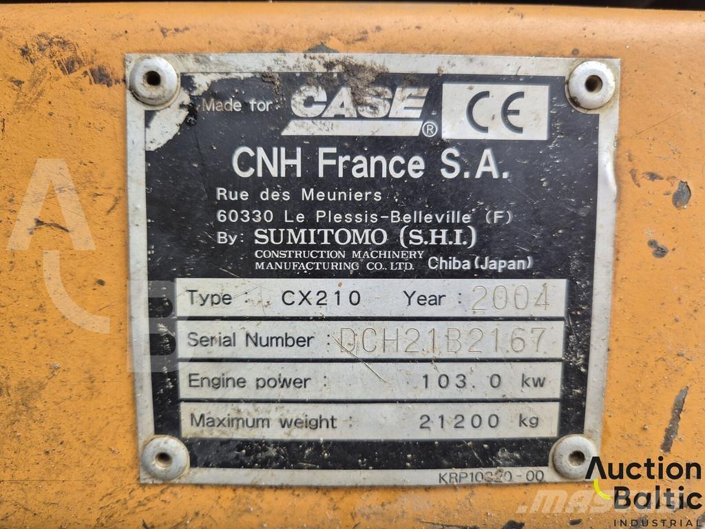 CASE CX 210 Bageri gusjeničari