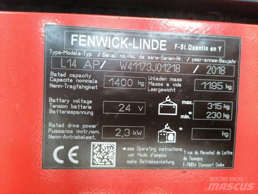 Linde L14 AP Ručni električni viličar